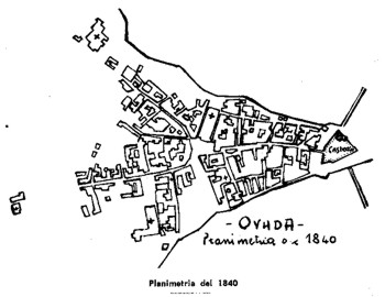  Pianta di Ovada nel 1840 - Disegno 