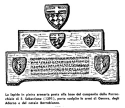  Lapide Parrocchia S.Sebastiano - Disegno 