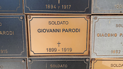 Targhetta cimitero